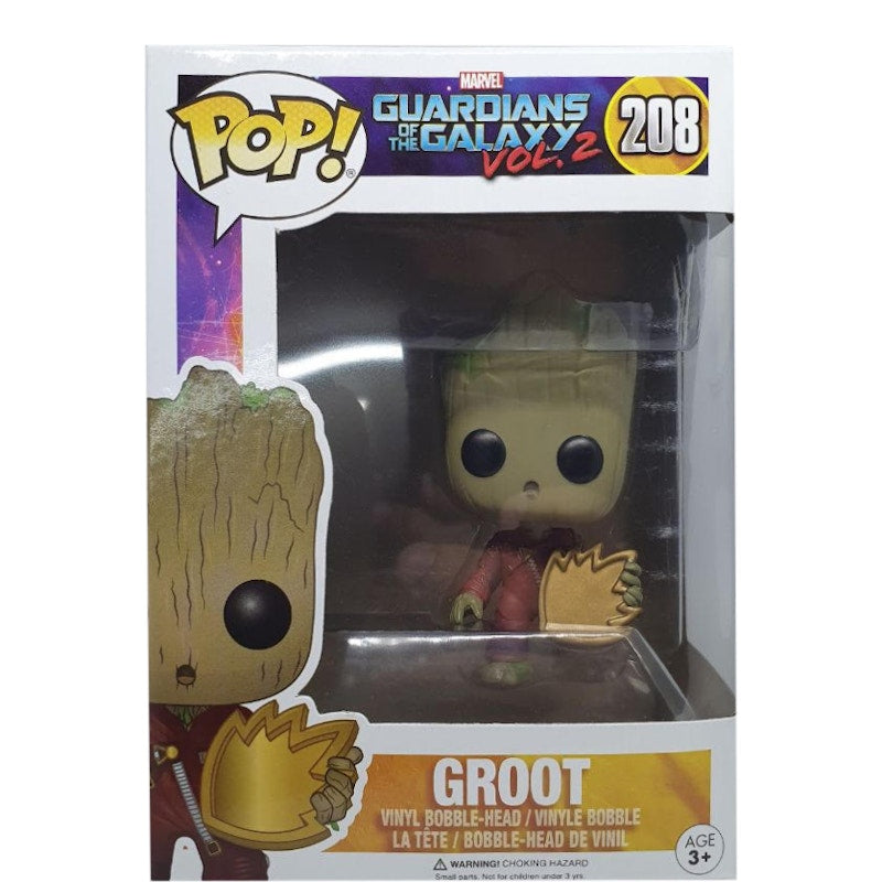 Funko Pop! Marvel Guardians of the Galaxy Vol.2 Groot Bobble-Head Figure #208