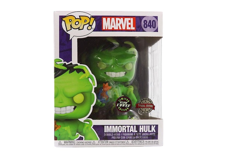 Funko Pop! Marvel Immortal Hulk 6 Inch Glow Chase Special Edition Figure #840