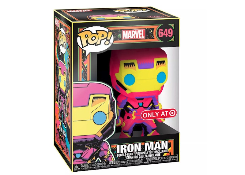 Funko Pop! Marvel Iron Man Black Light Target Exclusive Bobble-Head #649