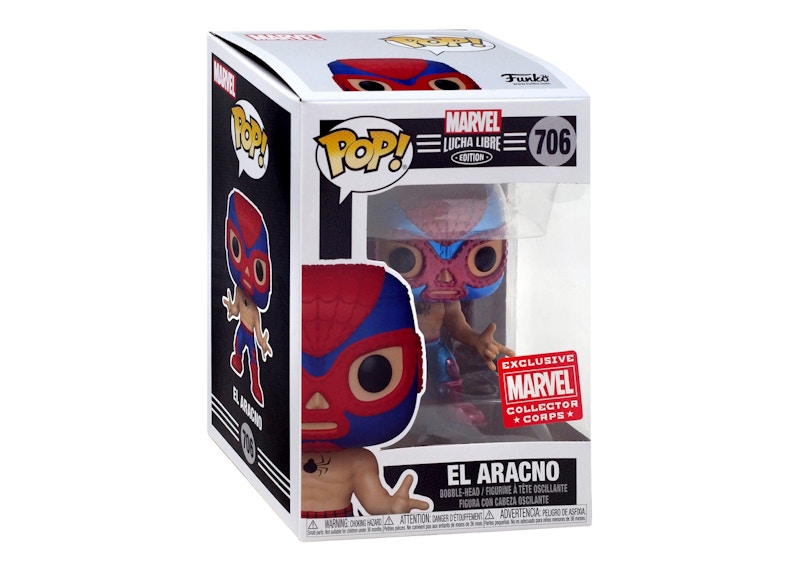 Funko Pop! Marvel Lucha Libre Edition El Aracino Collector Corps Exclusive Figure #706