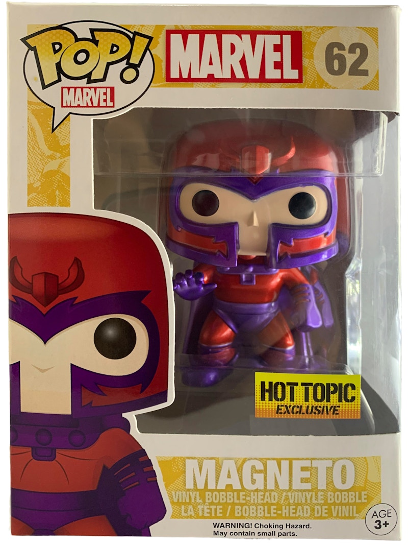 Funko Pop! Marvel Magneto Hot Topic Exclusive Bobble-Head Figure #62