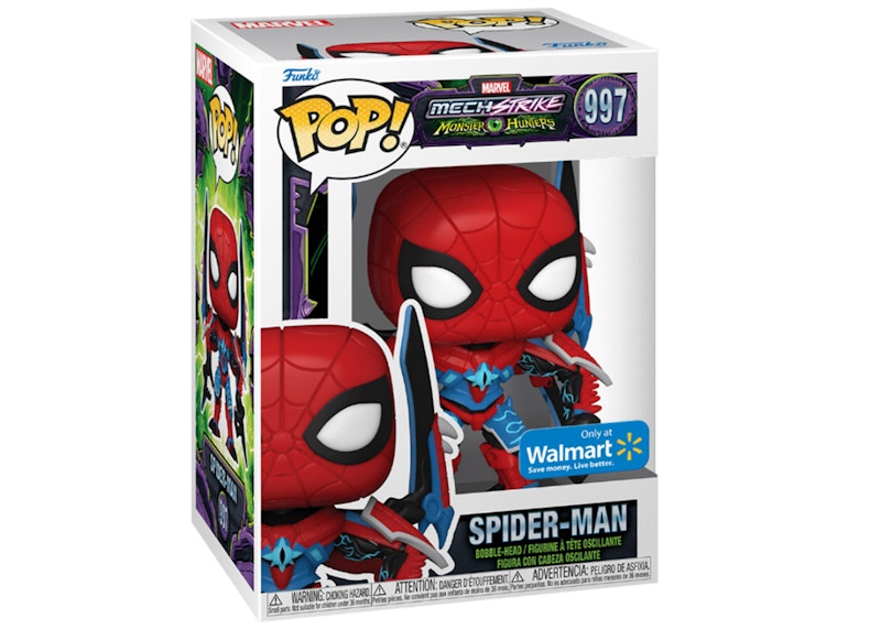 Funko Pop! Marvel Mech Strike Monster Hunters Spider-Man Walmart Exclusive Figure #997