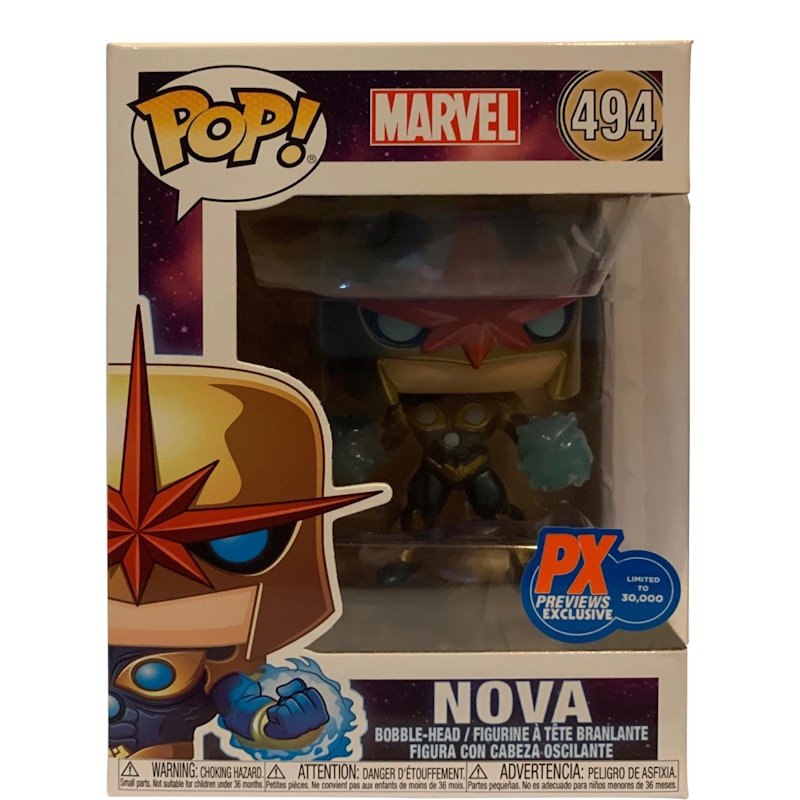 Funko Pop! Marvel Nova PX Previews Exclusive Bobble-Head Figure #494
