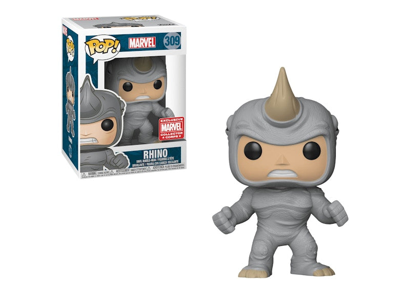 Funko Pop! Marvel Rhino Collector Corps Exclusive Bobble-Head #309