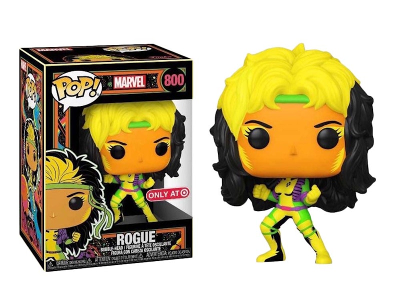 Funko Pop! Marvel Rogue Target Exclusive (Blacklight) Bobble-Head Figure #800