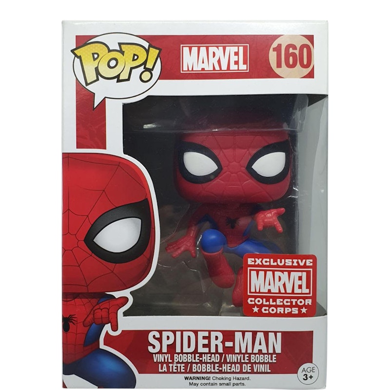 Funko Pop! Marvel Spider-Man Collectors Corp Exclusive Bobble-Head Figure #160