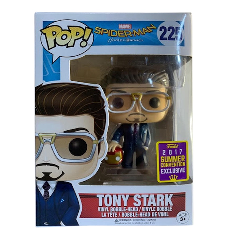 Funko Pop! Marvel Spider-Man Homecoming Tony Stark Summer Convention Bobble-Head Figure #225