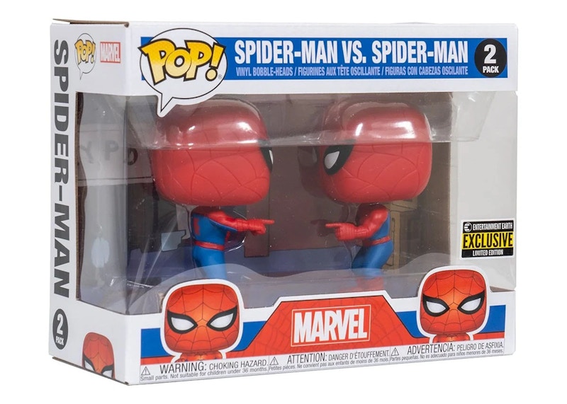 Funko Pop! Marvel Spider-Man Vs. Spider-Man Entertainment Earth Exclusive 2-Pack