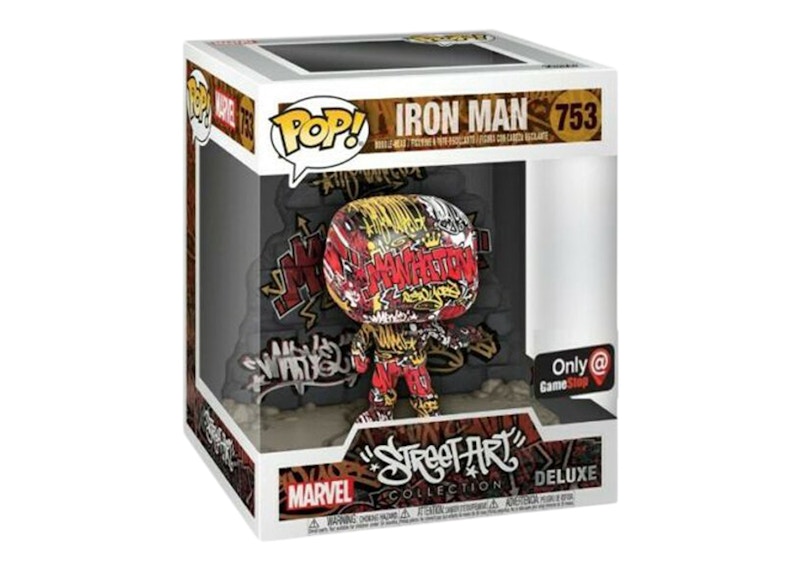 Funko Pop! Marvel Street Art Collection Iron Man GameStop Exclusive Figure #753