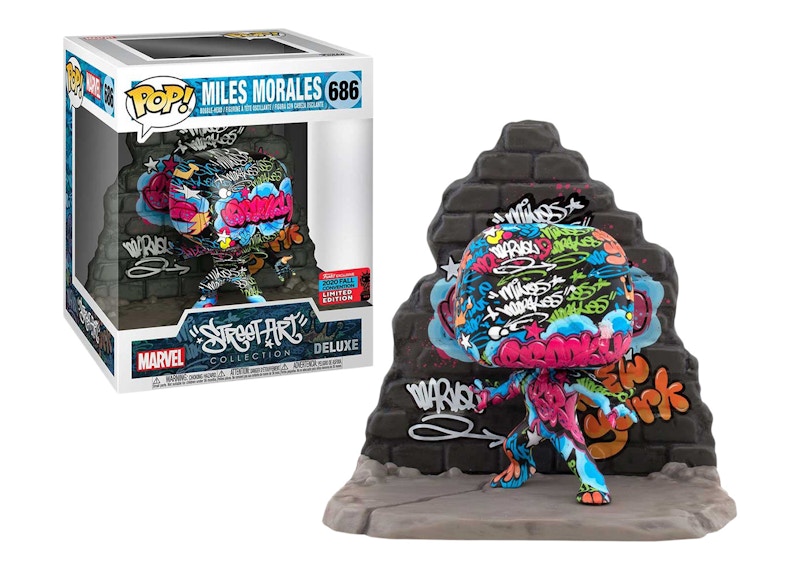 Funko Pop! Marvel Street Art Collection Miles Morales Fall Convention Exclusive Figure #686
