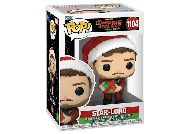 Funko Pop! Marvel Studios Guardians of the Galaxy Holiday Special Star-Lord Figure #1104