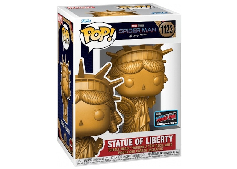 Funko Pop! Marvel Studios Spider-Man No Way Home Statue of Liberty 2022 NYCC Exclusive Figure #1123