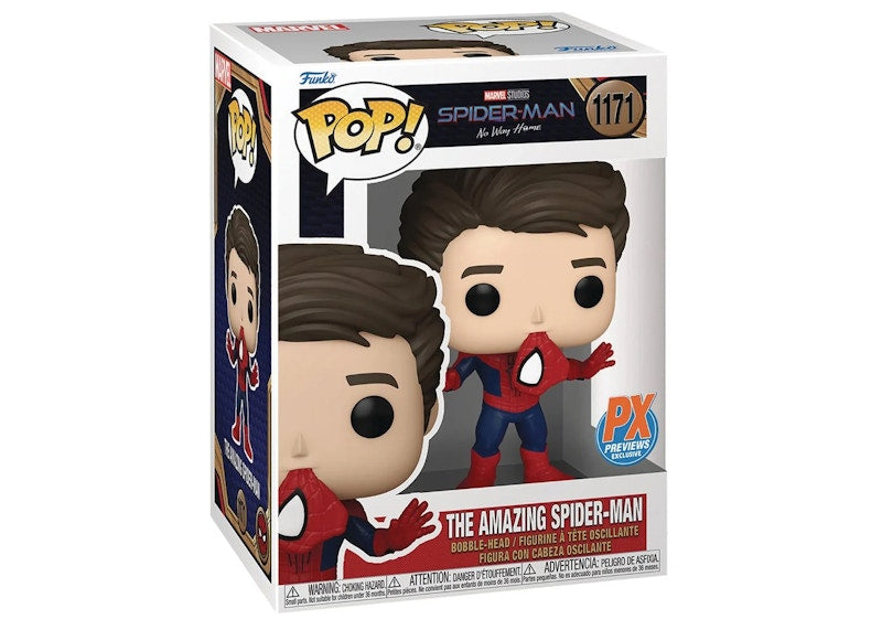 Funko Pop! Marvel Studios Spider-Man No Way Home The Amazing Spider-Man PX Previews Exclusive Figure #1171