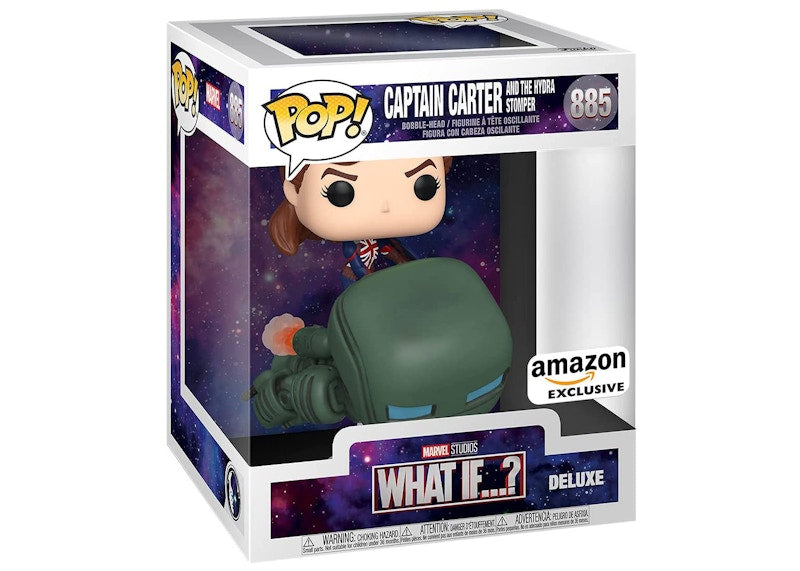 Funko Pop! Marvel Studios What If...? Captain Carter And The Hydra Stomper Amazon Exclusive Figure #885