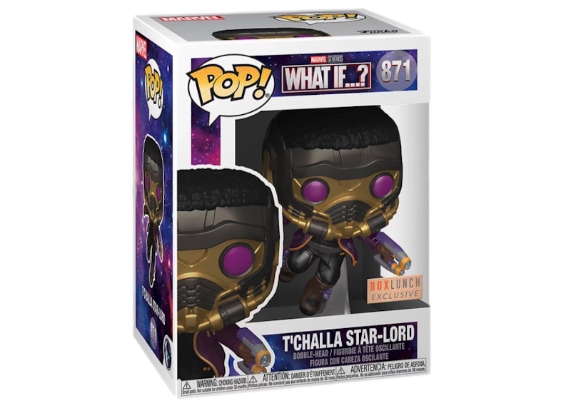 Funko Pop! Marvel Studios What If...? T'Challa Star Lord Box Lunch Exclusive Figure #871