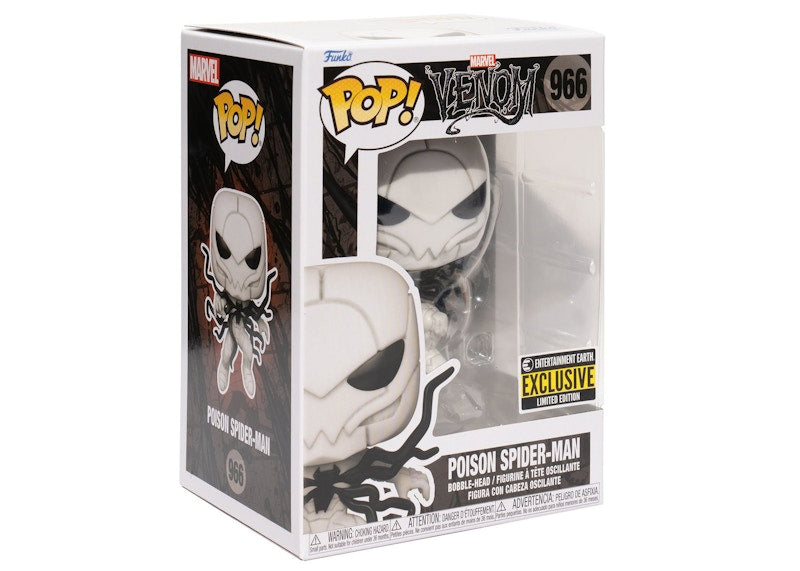 Funko Pop! Marvel Venom Poison Spider-Man Entertainment Earth Exclusive Figure #966