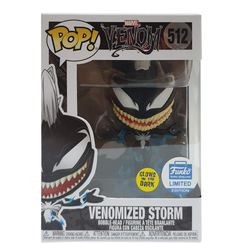 Funko Pop! Marvel Venom Venomized Storm (Glow) Funko Shop Edition Bobble-Head Figure #512