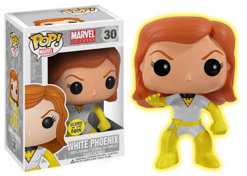 Funko Pop! Marvel White Phoenix (Glow) Conquest Comics Exclusive Figure #30