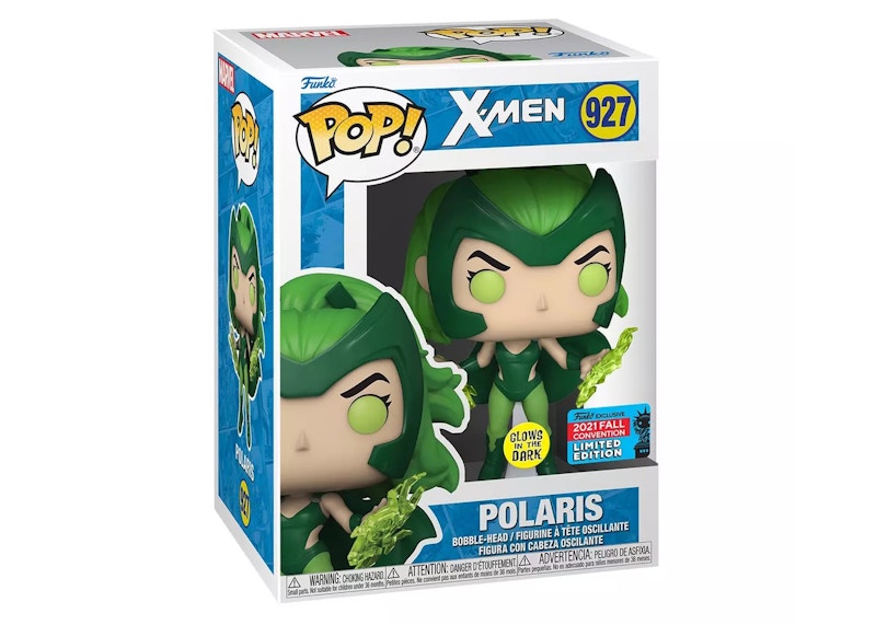 Funko Pop! Marvel X-Men Polaris GITD 2021 Fall Convention Exclusive Figure #927