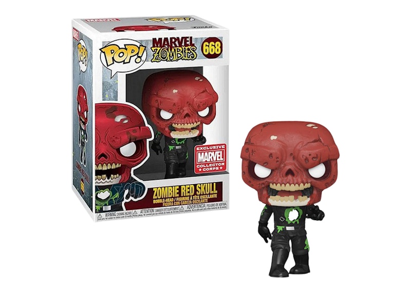 Funko Pop! Marvel Zombies Zombie Red Skull Collector Corps Exclusive Figure #668