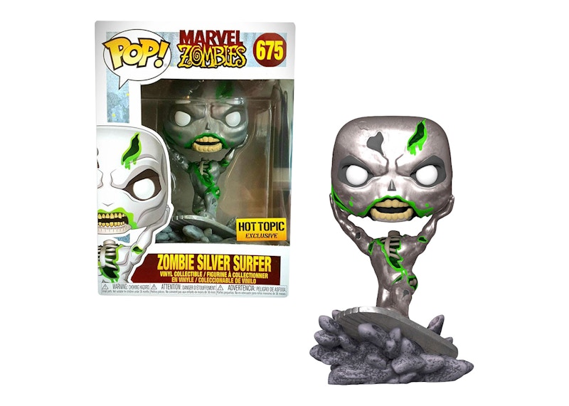 Funko Pop! Marvel Zombies Zombie Silver Surfer Hot Topic Exclusive Figure #675