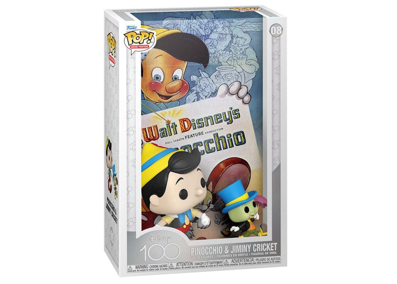 Funko Pop! Movie Posters Disney 100 Pinocchio & Jiminy Cricket Figure #08
