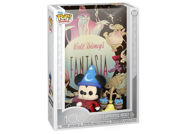 Funko Pop! Movie Posters Disney 100 Sorcerer's Apprentice Mickey with Broom Figure #07