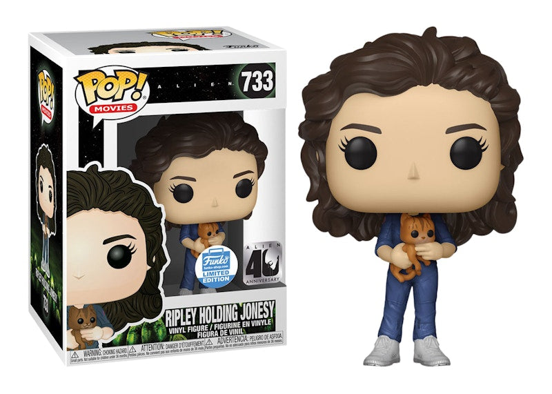 Funko Pop! Movies Alien Ripley Holding Jonesy Funko Shop Exclusive Figure #733