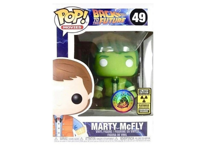 Funko Pop! Movies Back To The Future Marty McFly Plutonium Plastic Empire Exclusive LE 3000 Figure #49