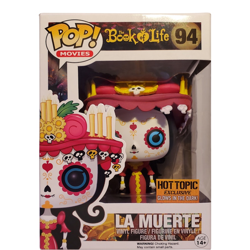 Funko Pop! Movies Book Of Life La Muerte (Glow) Hot Topic Exclusive Figure #94