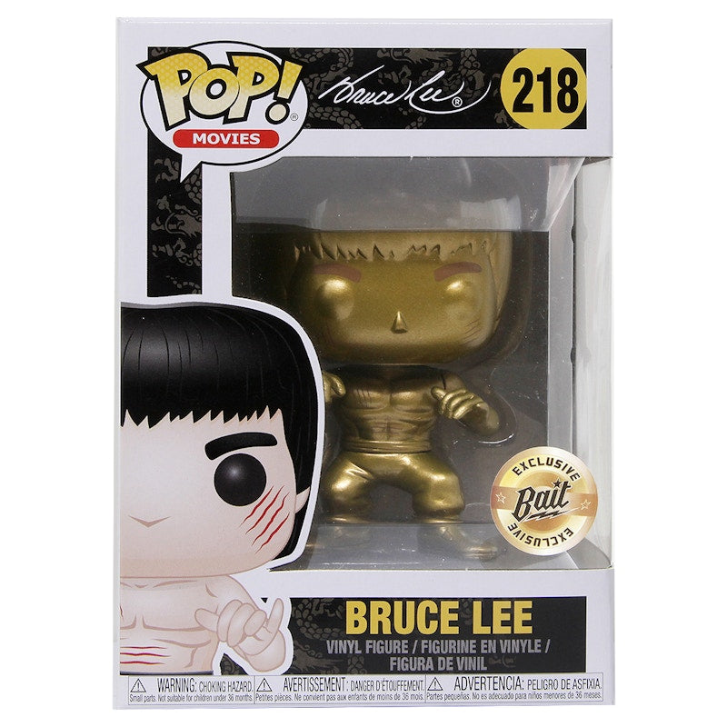 Funko Pop! Movies Bruce Lee Enter the Dragon (Gold) Bait Exclusive Figure #218