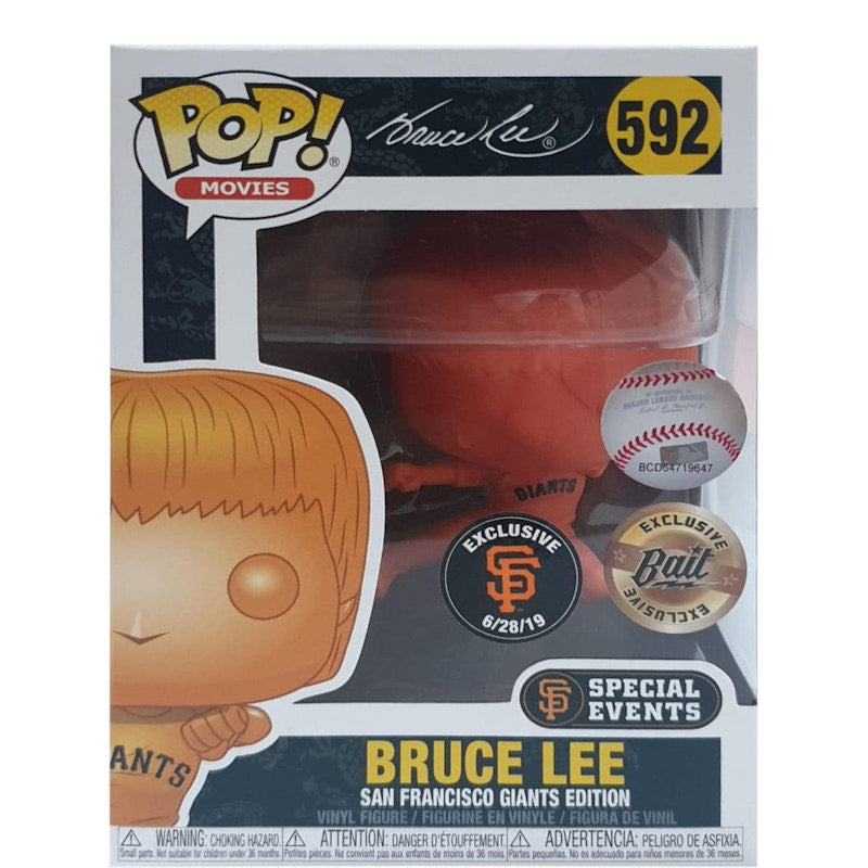 Funko Pop! Movies Bruce Lee Jump Kick (Orange) Bait Exclusive SF Exclusive Figure #592