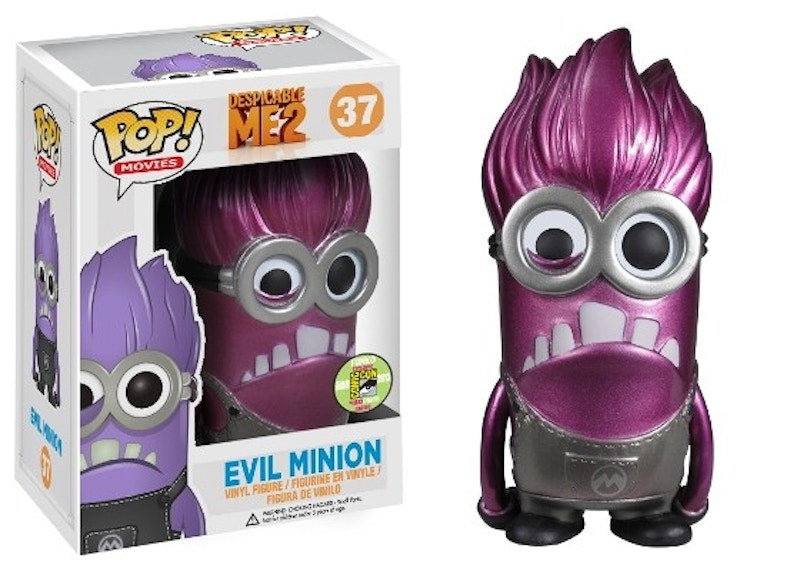 Funko Pop! Movies Despicable Me 2 Evil Minion (Metallic) SDCC Figure #37