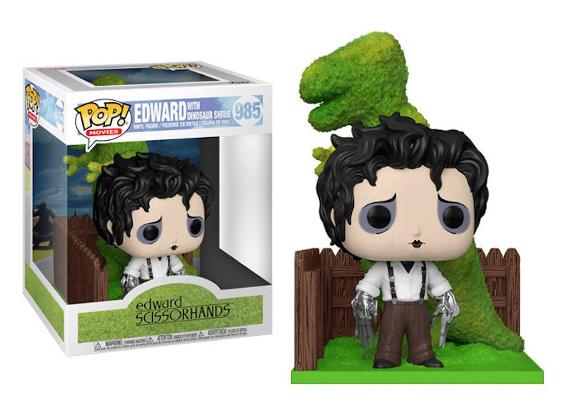 Funko Pop! Movies Edward Scissorhands Edward With Dinosaur Shrub Figure #985