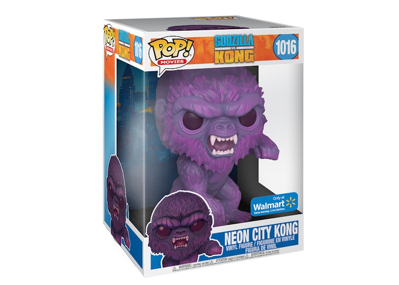 Funko Pop! Movies Godzilla vs. Kong Neon City Kong Walmart Exclusive 10 Inch Figure Figure #1016