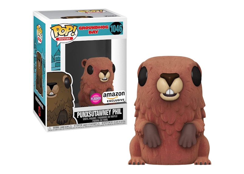 Funko Pop! Movies Groundhog Day Punxsutawney Phil (Flocked) Amazon Exclusive Figure #1046