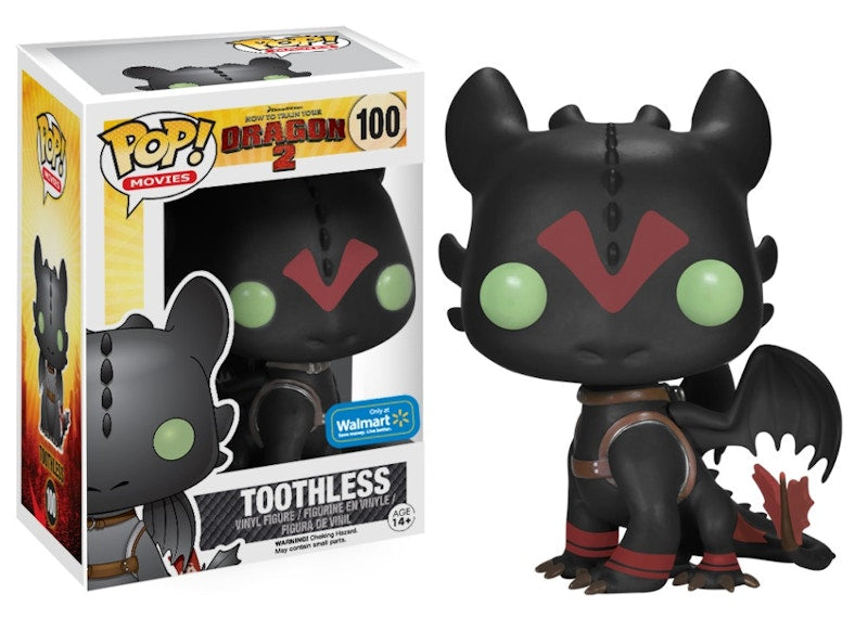 Funko Pop! Movies How To Train Your Dragon 2 Toothless (Racing Stripes) Walmart Exclusive Figure #100