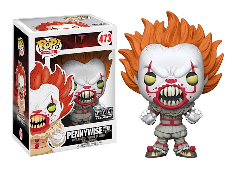Funko Pop! Movies IT Movie Pennywise with Teeth Yellow Eyes FYE Exclusive Figure #473