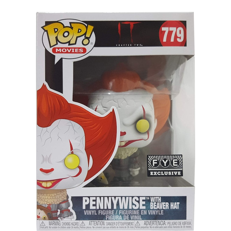 Funko Pop! Movies IT Pennywise with Beaver Hat FYE Exclusive Figure #779