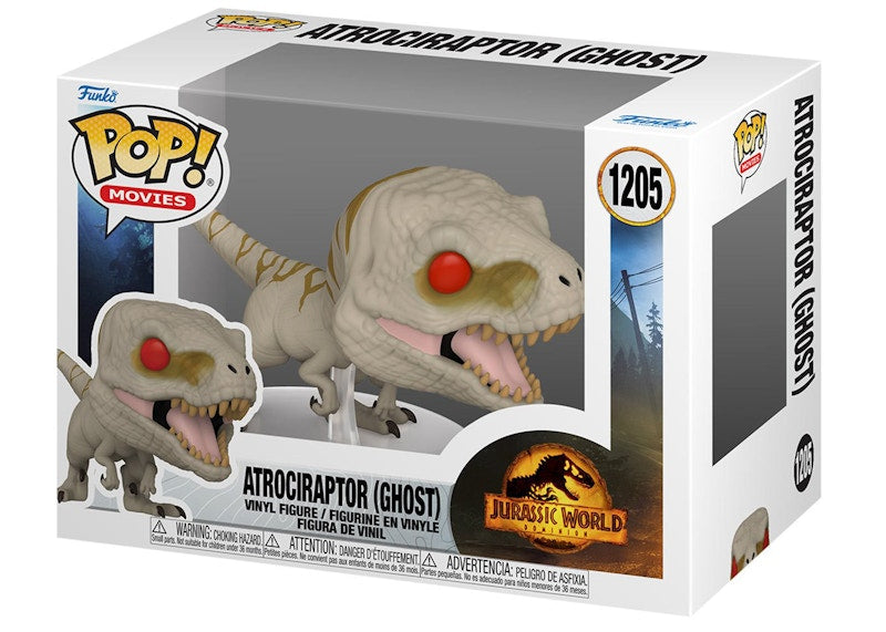 Funko Pop! Movies Jurassic World Dominion Atrociraptor (Ghost) Figure #1205