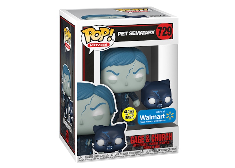 Funko Pop! Movies Pet Sematary Gage & Church GITD Walmart Exclusive Figure #729