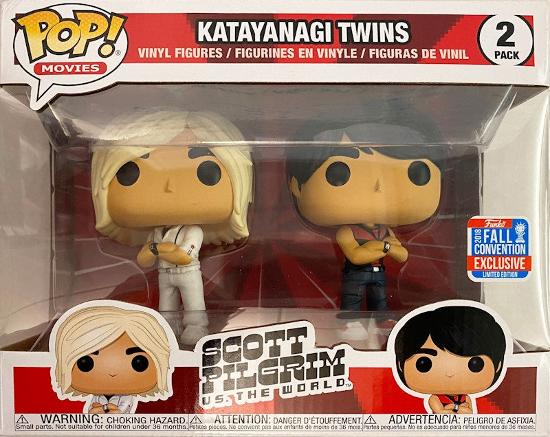 Funko Pop! Movies Scott Pilgrim US. The World Katayanagi Twins Fall Convention Exclusive 2 Pack