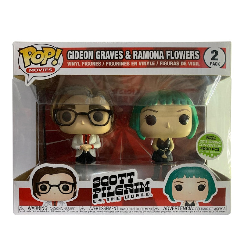Funko Pop! Movies Scott Pilgrim vs The World Gideon Graves & Ramona Flowers Spring Convention 2 Pack
