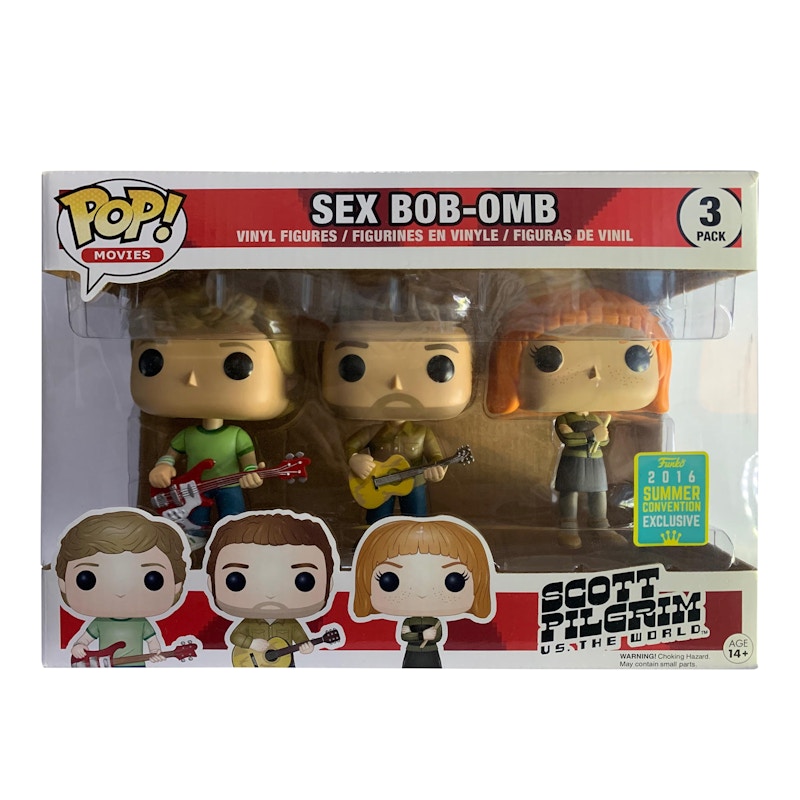 Funko Pop! Movies Scott Pilgrim vs The World Sex Bob-Omb Summer Convention 3 Pack