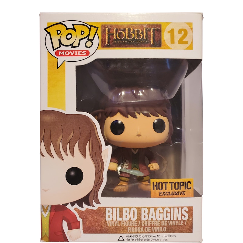 Funko Pop! Movies The Hobbit Bilbo Baggins Hot Topic Exclusive Figure #12