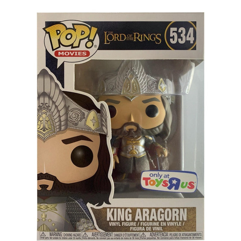 Funko Pop! Movies The Lord of the Rings King Aragorn Toys R Us Exclusive Figure #534