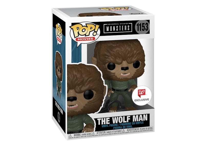 Funko Pop! Movies Universal Studios Monsters The Wolf Man Walgreens Exclusive Figure #1153