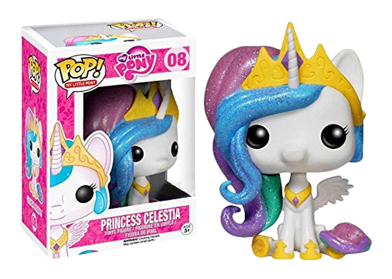 Funko Pop! My Little Pony Princess Celestia Glitter Hot Topic Exclusive Figure #08