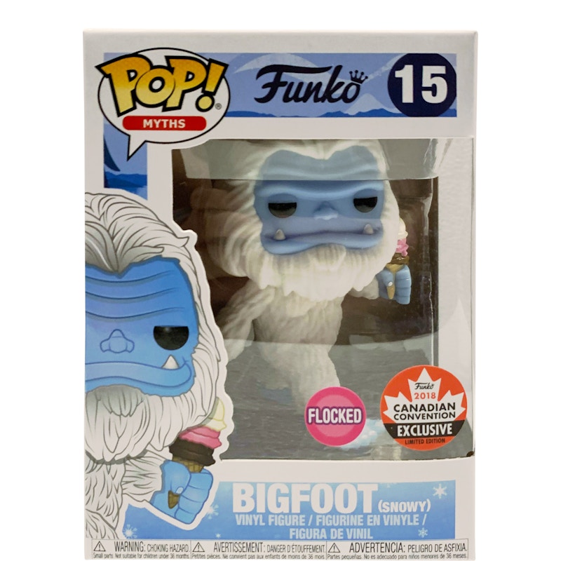 Funko Pop! Myths Bigfoot (Flocked) Canadian Convention Exclusive Figure #15