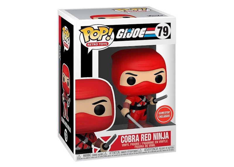 Funko Pop! Retro Toys G.I. Joe Cobra Red Ninja GameStop Exclusive Figure #79